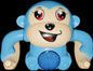 Cute Blue Monkey Musical Toy for Kids