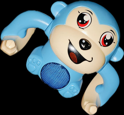Cute Blue Monkey Musical Toy for Kids